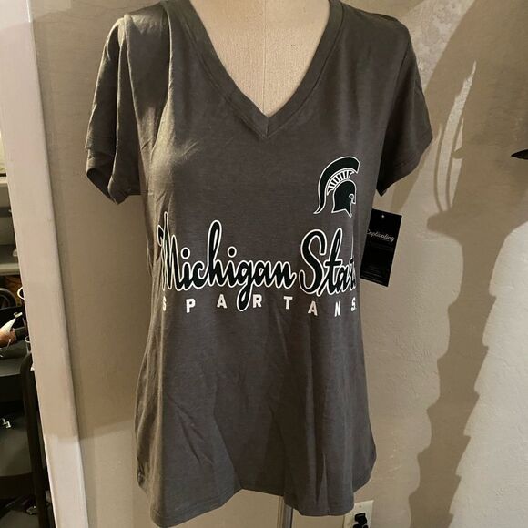 NWT Michigan State V-neck T Shirt Sz L - Picture 4 of 5